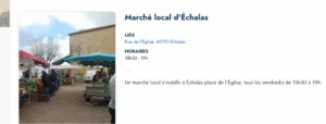 Lire la suite à propos de l’article Marchés Hebdomadaires
